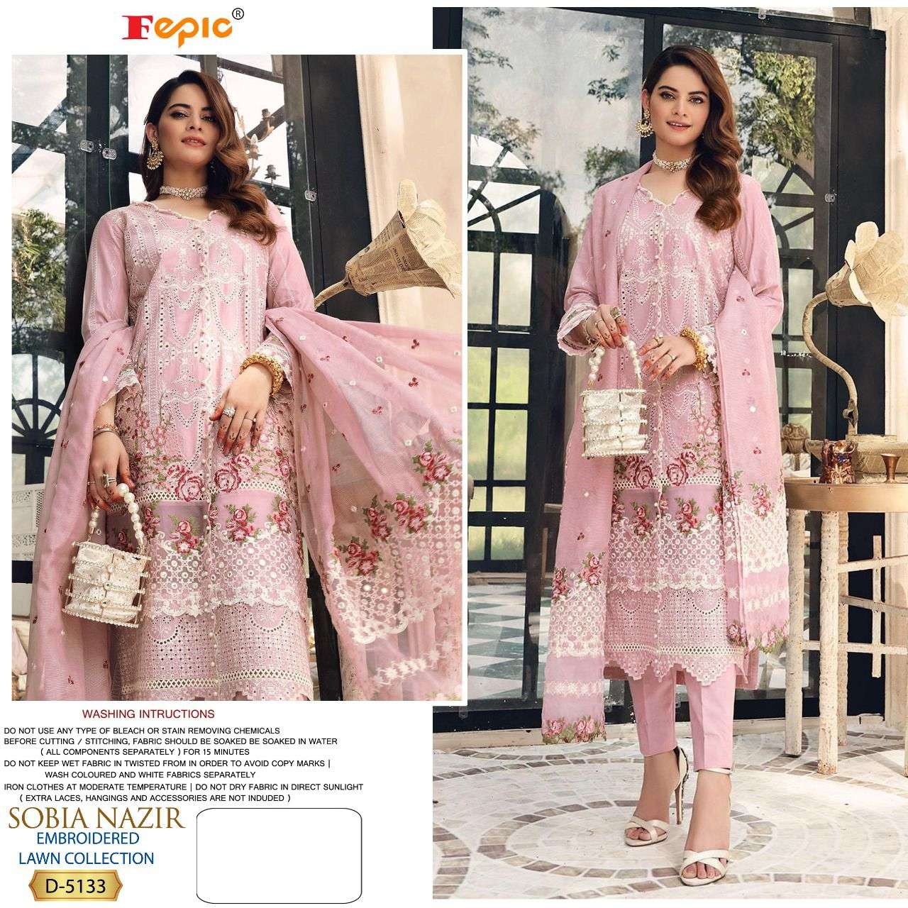 FEPIC PRESENTS ROSEMEEN SOBIA NAZIR HEAVY EMBROIDERY WHOLESALE PAKISTANI SUITS`